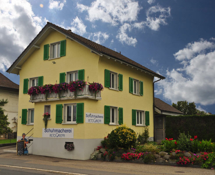 Gebäude Schuhmacherei Reto Greppi